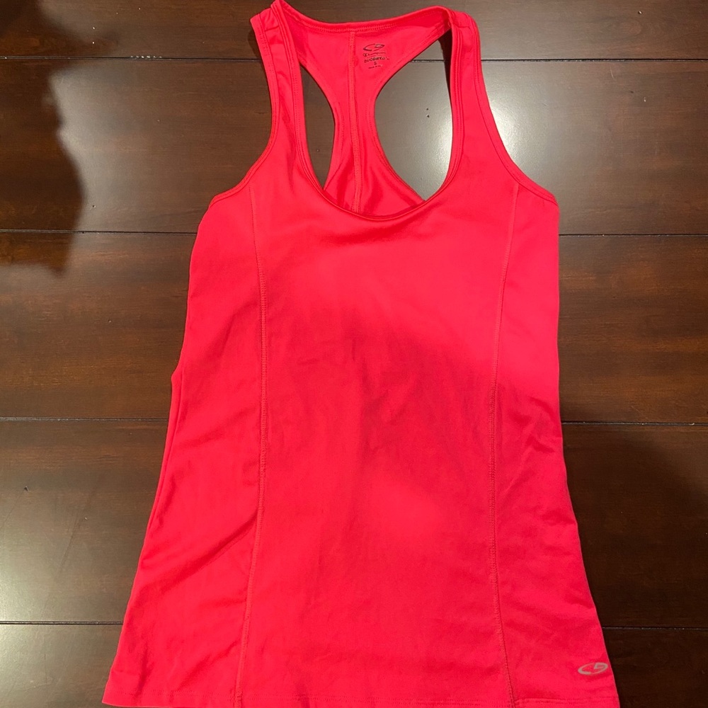 Champion Duodry Bright Pink Fitted Workout Tank